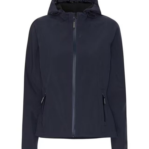 Ilse Jacobsen Daybreak 2, Soft Shell Rain Jacket - Dark Indigo, sz. EU38, NWT - Picture 1 of 12